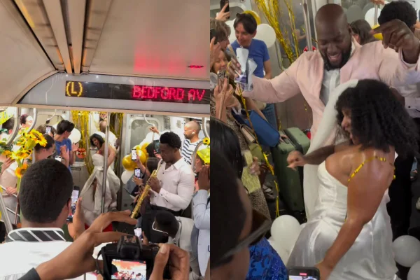 Foto colorida de um casamento - Metrópoles