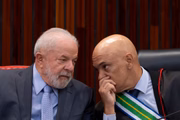 Presidente Lula e o ministro Alexandre de Moraes (STF)