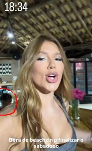 Virginia gravou um vídeo em que o irmão de Vini Jr. aparece no fundo