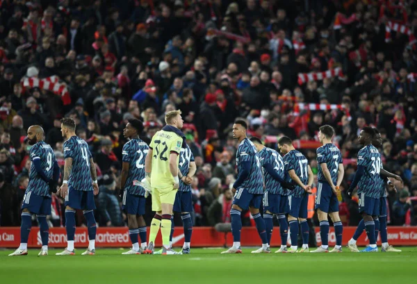 Equipe do Arsenal em campo