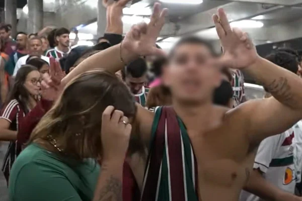 Print de um vídeo publicado pelo Fluminense - Metrópoles