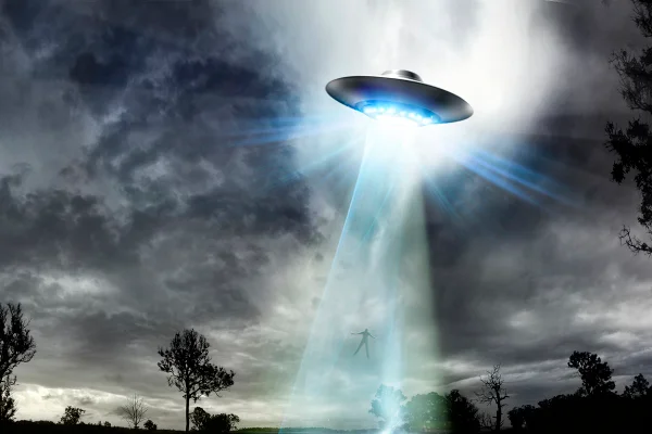 Ilustração de de chegada de alienígenas - Metrópoles