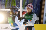Marius Lindvik e Johann André Forfang representaram a Noruega no Mundial Nórdico