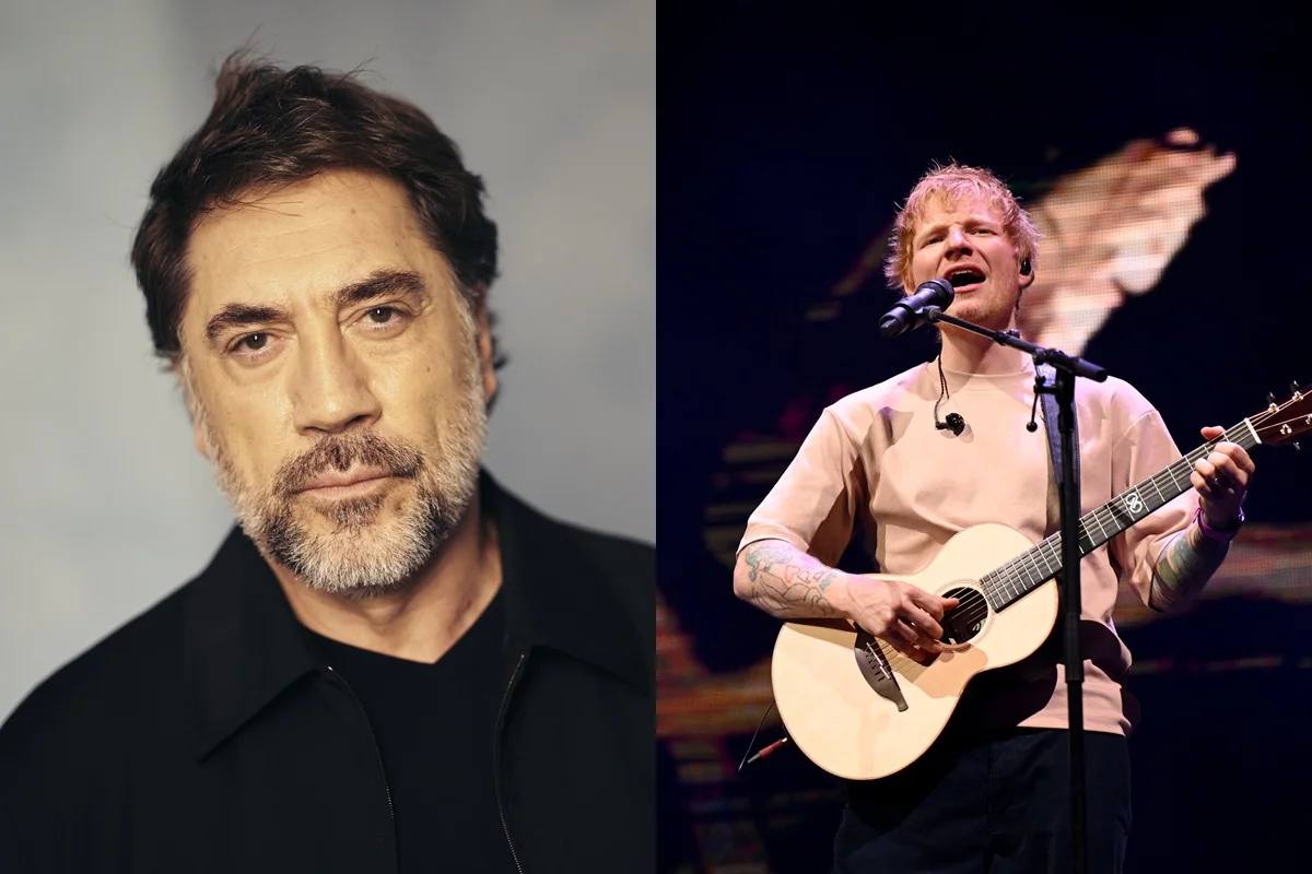 Javier Bardem e Ed Sheeran Javier Bardem e Ed Sheeran