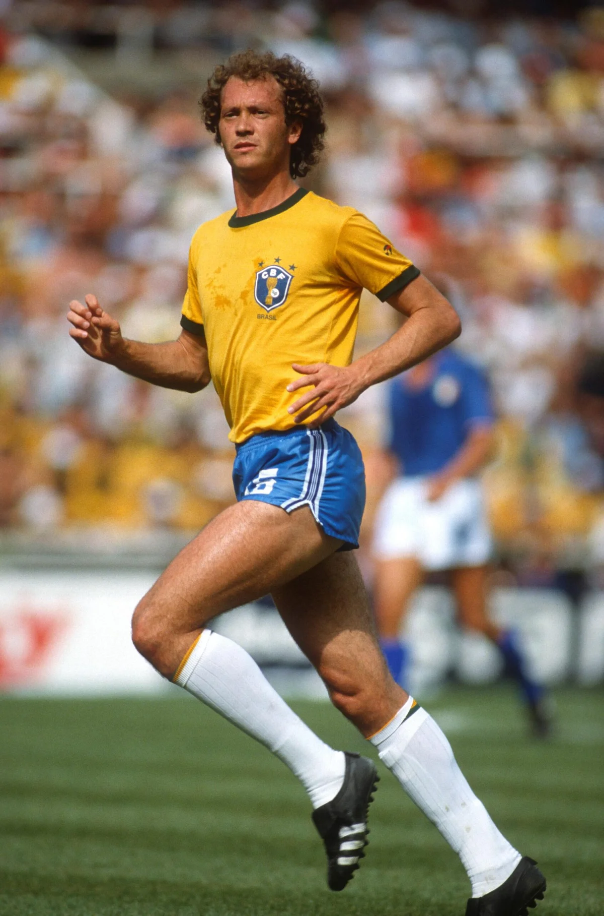 Paulo Roberto Falcão fechou a goleada brasileira sobre a Escócia. Paulo Roberto Falcão fechou a goleada brasileira sobre a Escócia.