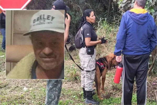 Imagem colorida de homem e de operação de busca - Metrópoles
