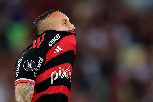 Imagem colorida de Everton Cebolinha, do Flamengo