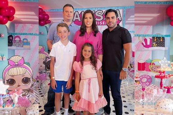 RP Thiago Miranda celebra os 7 anos da sobrinha e afilhada Alyssa