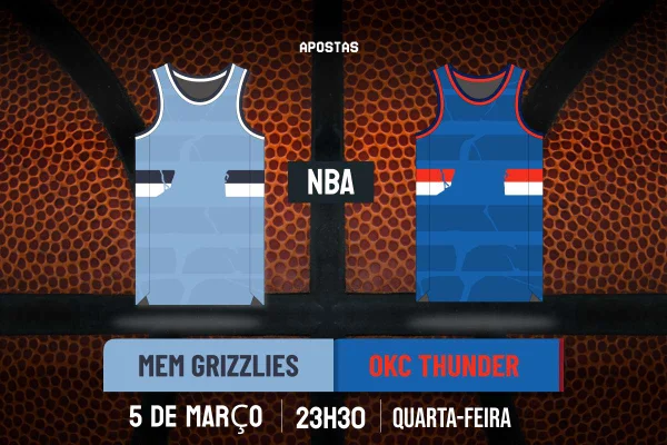 Palpite Memphis Grizzlies x Oklahoma City Thunder - APOSTAS