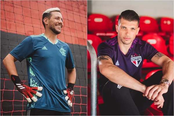 Diego Alves e Tiago Volpi com novas camisas