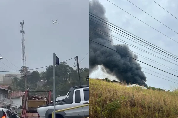 Avião que caiu em SP fazia voo comercial e seguia para Guarulhos