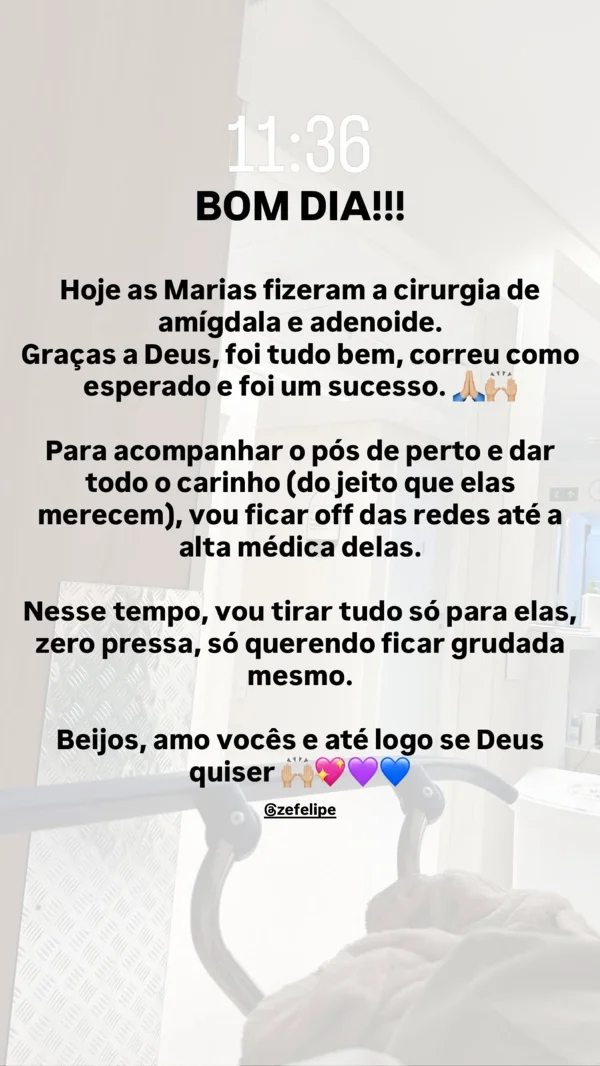 Virginia recebe apoio e críticas nas redes após cirurgia das filhas - destaque galeria Virginia recebe apoio e críticas nas redes após cirurgia das filhas - destaque galeria