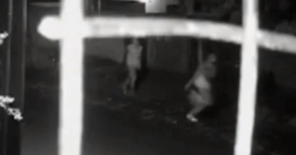 Jovens fugindo de ataque a tiros no Paraná