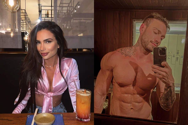 Montagem colorida mostra homem e mulher posando para foto - Metrópoles