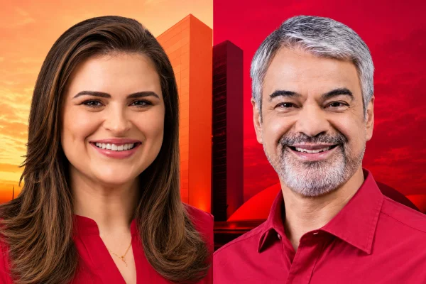 Imagem colorida de Marília Arraes (PDT) e Humberto Costa (PT)