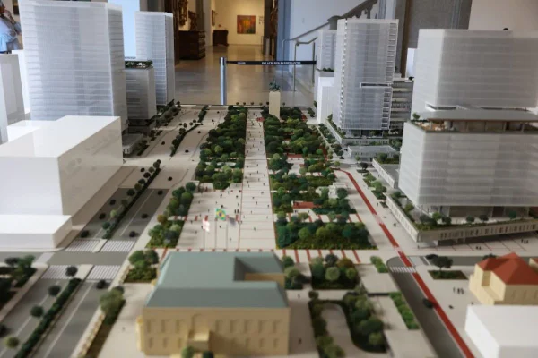 Imagem colorida mostra projeto do do Novo Centro Administrativo Campos Elíseos - Metrópoles