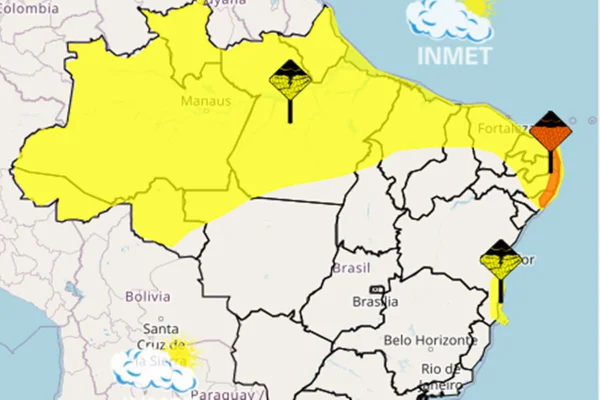 País registra tempo instável e alerta de temporais nesta terça (5/5)