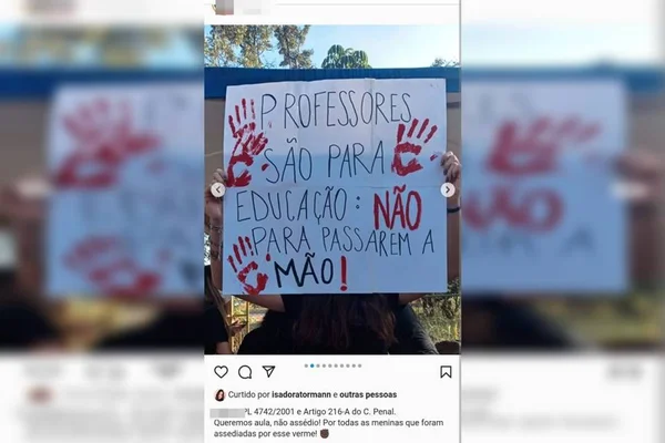 Polícia investiga suposto assédio de professor contra aluna de 15 anos