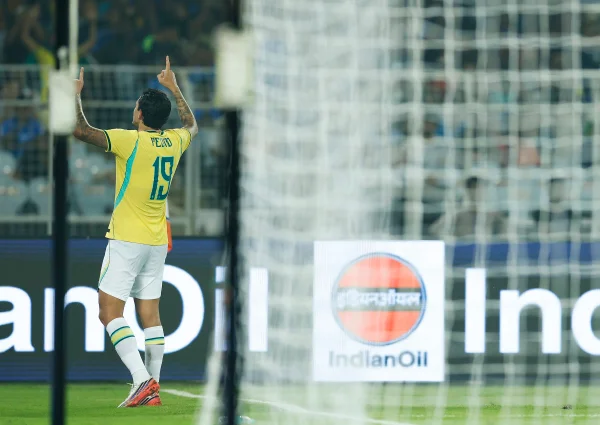 Foto colorida da vitória da Seleção Brasileira sobre a Índia - Metrópoles