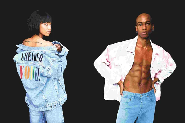 Modelos com peças da coleção Pride 2020 da Levi's