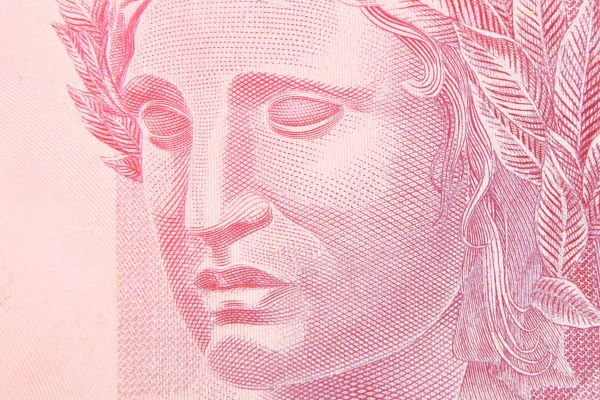 Imagem colorida da Efígie da República, figura que fica estampada na moeda brasileira, o real - Metrópoles