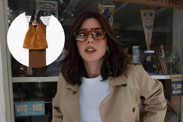 Na imagem com cor, foto da influencer camila coutinho com bolsa da the row - metrópoles