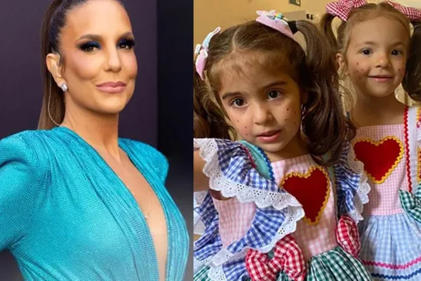 Ivete emociona com a recepção das filhas, ,Marina e Helena, ao chegar em casa após alta - Metrópoles