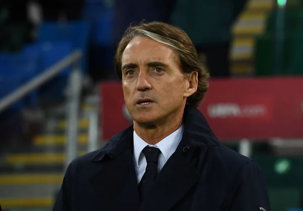 Roberto Mancini em partida da Itália contra Irlanda do Norte, em jogo válido pelas eliminatórias da Copa do Mundo