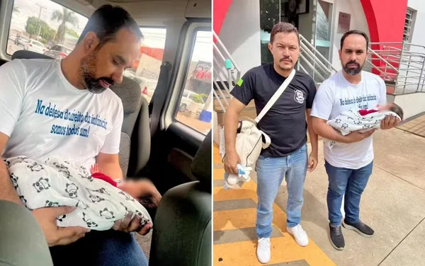 imagem colorida bebe adoção ilegal goiania