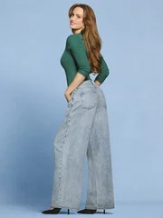 Hayle Baylee veste jeans low-rise baggy Hayle Baylee veste jeans low-rise baggy