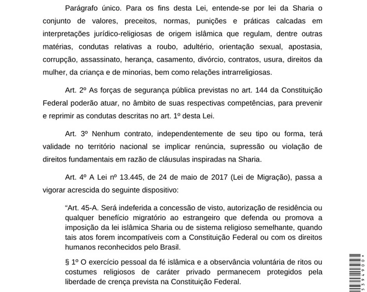 Deputado revela ajuda israelense em projeto que pode afetar muçulmanos - imagem 1 Deputado revela ajuda israelense em projeto que pode afetar muçulmanos - imagem 1
