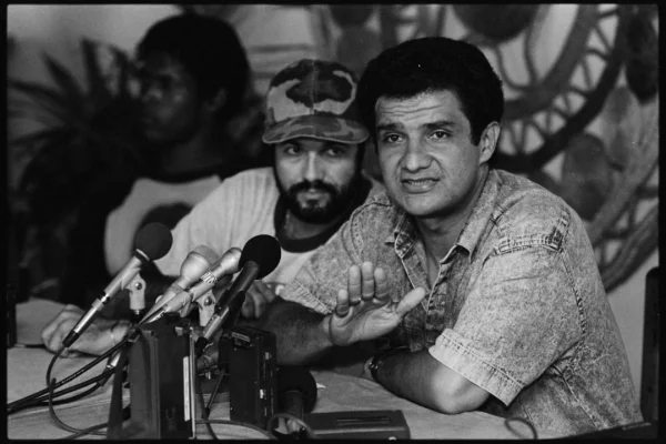 Imagem colorida, líder indígena Brooklyn Rivera, da Nicarágua- Metrópoles
