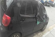 Imagens do veículo na qual a entregadora foi atingida por disparo na zona oeste de São Paulo Imagens do veículo na qual a entregadora foi atingida por disparo na zona oeste de São Paulo