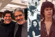 Paulo Ricardo e William Bonner em 2025 e na época da USP