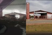Vendaval destrói telhado dos bombeiros e tendas de feirão no interior de SP Vendaval destrói telhado dos bombeiros e tendas de feirão no interior de SP