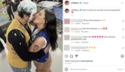 Foto falsa de Zé Felipe e Ana Castela se beijando