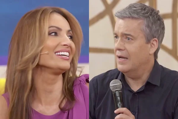 Patrícia Poeta e Roberto Kovalick no Encontro - Metrópoles