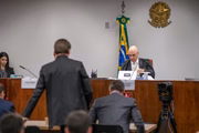 Jair Bolsonaro em julgamento no STF