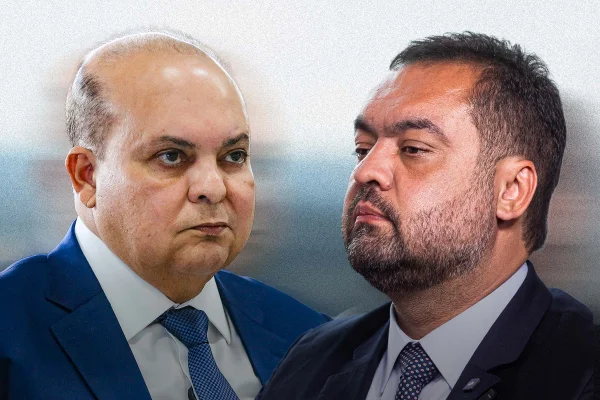 Ex-governadores Ibaneis Rocha, do DF, e Cláudio Castro, do Rio - Metrópoles