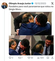 Olímpio Araújo (PL) critica o senador Sérgio Moro (PL) pela proximidade com o ministro do STF Flávio Dino Olímpio Araújo (PL) critica o senador Sérgio Moro (PL) pela proximidade com o ministro do STF Flávio Dino