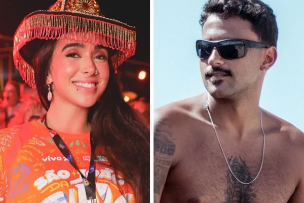 Montagem feita a partir de fotos das redes sociais de Giovanna e Pizane - Metrópoles