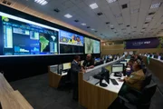 Brasília 05/10/25. Painel do centro de monitoramento integrado da PRF acompanhando as ocorrências CPNU 2025.