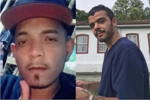Imagem colorida, ex-ator mirim João Rebello e Wallace, conhecido como 'WL' - Metrópoles
