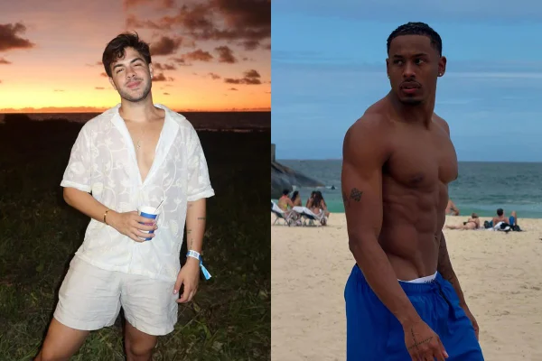 Montagem com fotos coloridas de Paulo André e Álvaro - Metrópoles