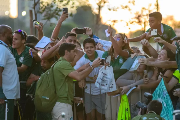 elenco do Palmeiras chega ao DF- Metrópoles