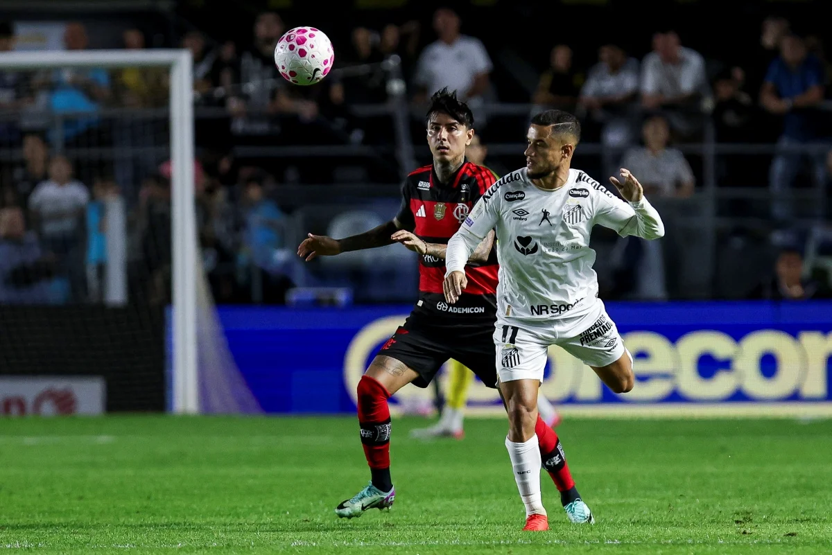 O Santos recebeu Flamengo na Vila Belmiro pelo Brasileirão O Santos recebeu Flamengo na Vila Belmiro pelo Brasileirão