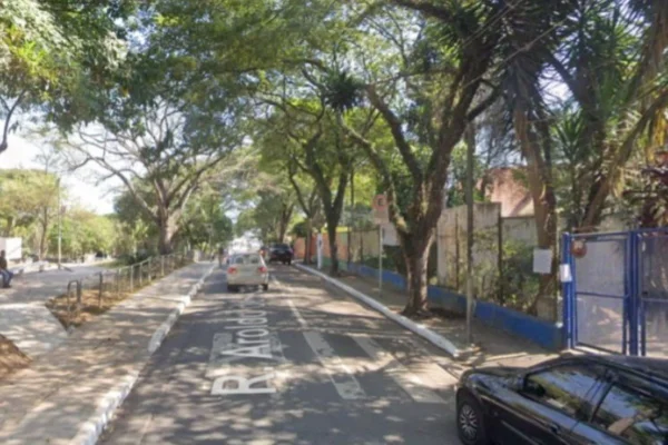 Foto colorida de rua na zona sul de SP