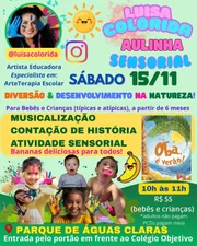 Aulinha sensorial com Luisa Colorida Aulinha sensorial com Luisa Colorida