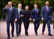 Zelensky e líderes europeus Zelensky e líderes europeus