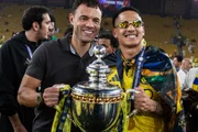 Ângelo Gabriel comemora título do Sauditão pelo Al-Nassr